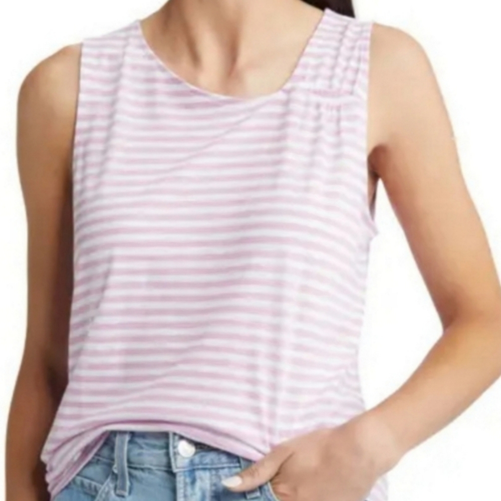 NWT Caslon Women's Asymmetrical Striped Tank